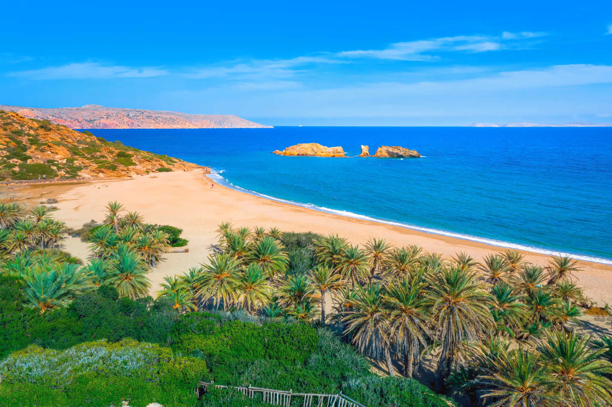 Vai Beach and its famous palm forest near Sitia